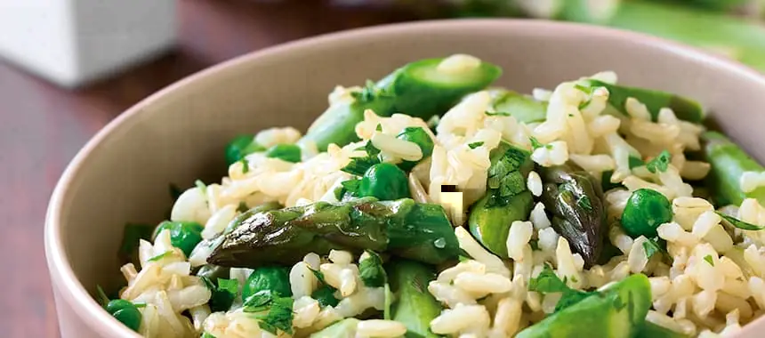 ARROZ CON CHIPILÍN Y ESPÁRRAGOS FRESCOS