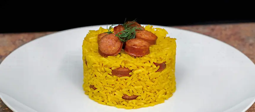 ARROZ SAN PEDRO AMARILLO CON CHORIZO ESPAÑOL