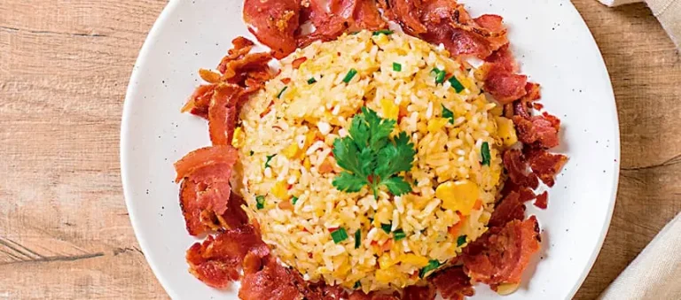 ENSALADA DE ARROZ SAN PEDRO CON TOCINO Y QUESO MANCHEGO